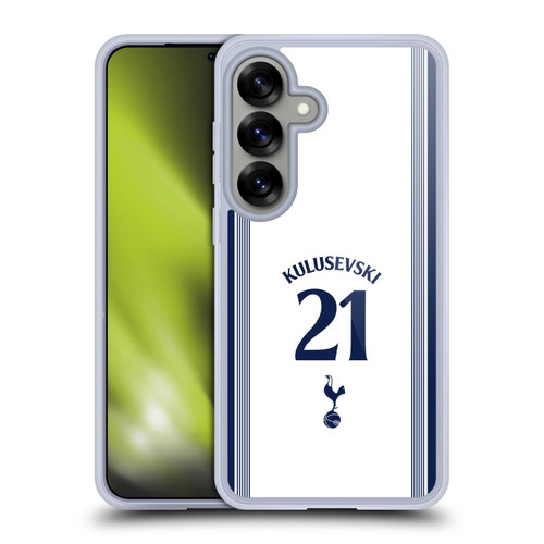 Tottenham Hotspur F.C. 2024/25 Players Home Kit Dejan Kulusevski Soft Gel Case for Samsung Galaxy S25 & MagSafe