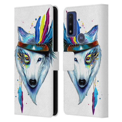 Pixie Cold Animals Warrior Leather Book Wallet Case Cover For Motorola G Pure