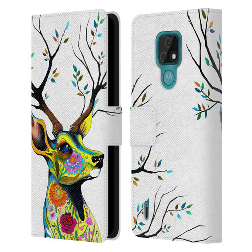 Pixie Cold Animals King Of The Forest Leather Book Wallet Case Cover For Motorola Moto E7