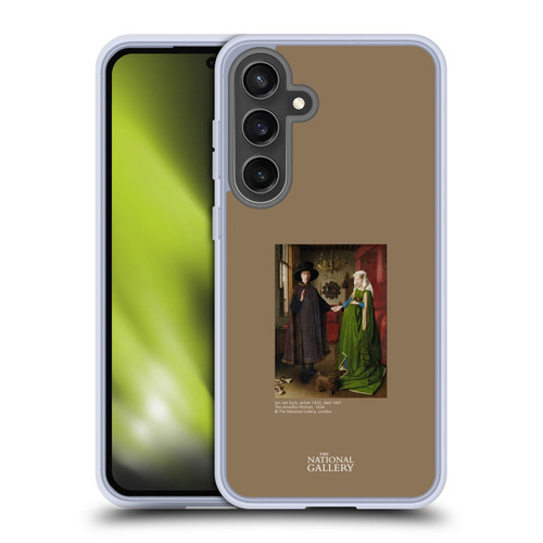 The National Gallery People The Arnolfini Portrait Soft Gel Case for Samsung Galaxy S24 FE & MagSafe