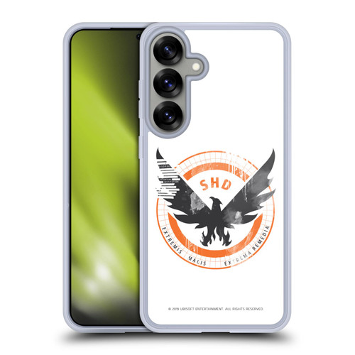 Tom Clancy's The Division Key Art Logo White Soft Gel Case for Samsung Galaxy S25+ & MagSafe