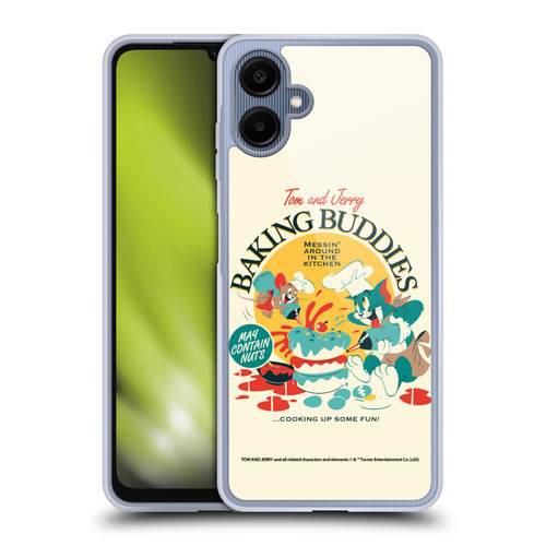 Tom and Jerry Retro Baking Buddies Soft Gel Case for Samsung Galaxy A06 4G / 5G