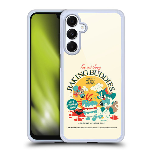 Tom and Jerry Retro Baking Buddies Soft Gel Case for Samsung Galaxy A16 5G & MagSafe