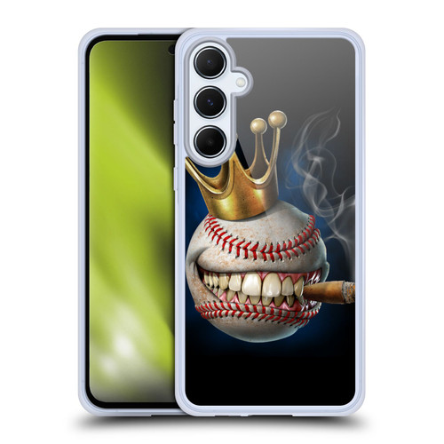 Tom Wood Monsters King Of Baseball Soft Gel Case for Samsung Galaxy A55 5G