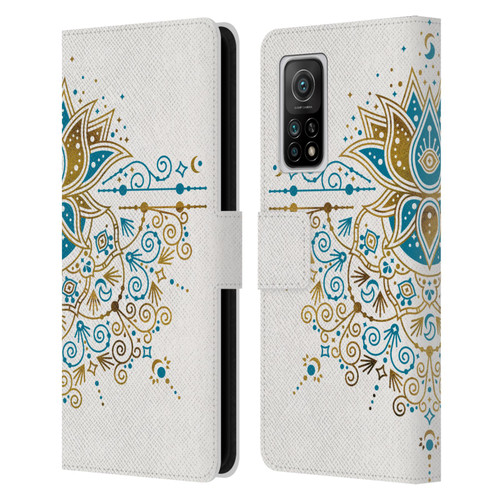 Cat Coquillette Patterns 6 Lotus Bloom Mandala 4 Leather Book Wallet Case Cover For Xiaomi Mi 10T 5G