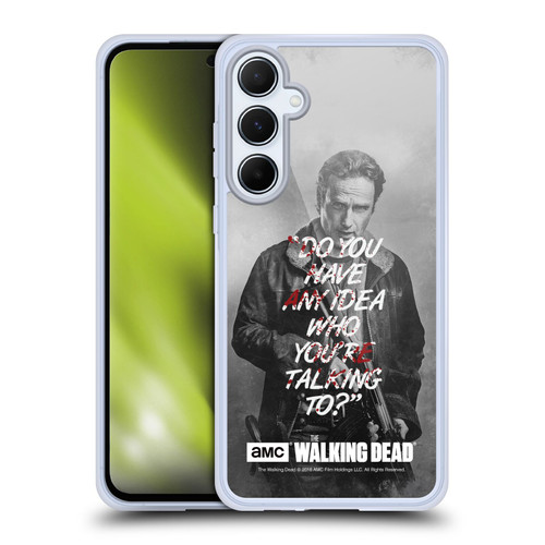 AMC The Walking Dead Quotes Rick Talk Soft Gel Case for Samsung Galaxy A55 5G