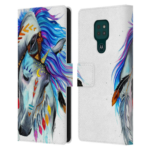 Pixie Cold Animals Spirit Leather Book Wallet Case Cover For Motorola Moto G9 Play