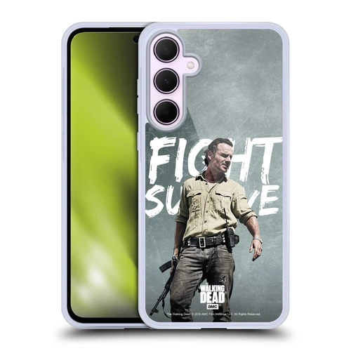 AMC The Walking Dead Rick Grimes Legacy Fight Survive Soft Gel Case for Samsung Galaxy A35 5G