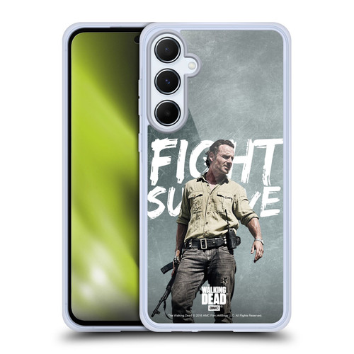 AMC The Walking Dead Rick Grimes Legacy Fight Survive Soft Gel Case for Samsung Galaxy A55 5G