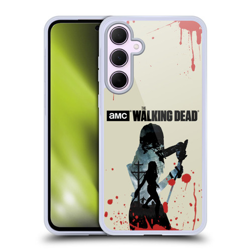 AMC The Walking Dead Silhouettes Michonne Soft Gel Case for Samsung Galaxy A35 5G