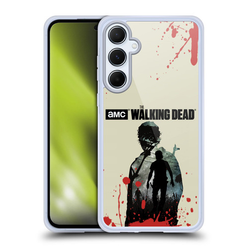 AMC The Walking Dead Silhouettes Rick Soft Gel Case for Samsung Galaxy A55 5G