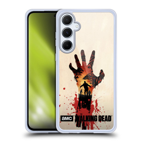 AMC The Walking Dead Silhouettes Walker Hand Soft Gel Case for Samsung Galaxy A55 5G