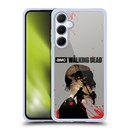 AMC The Walking Dead Silhouettes Walker Soft Gel Case for Samsung Galaxy A55 5G