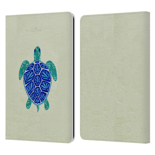 Cat Coquillette Sea Turtle Blue Leather Book Wallet Case Cover For Amazon Kindle Paperwhite 1 / 2 / 3