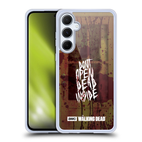 AMC The Walking Dead Typography Do Not Open Soft Gel Case for Samsung Galaxy A55 5G
