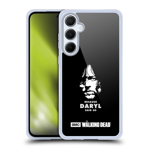 AMC The Walking Dead Typography Daryl Says Soft Gel Case for Samsung Galaxy A55 5G