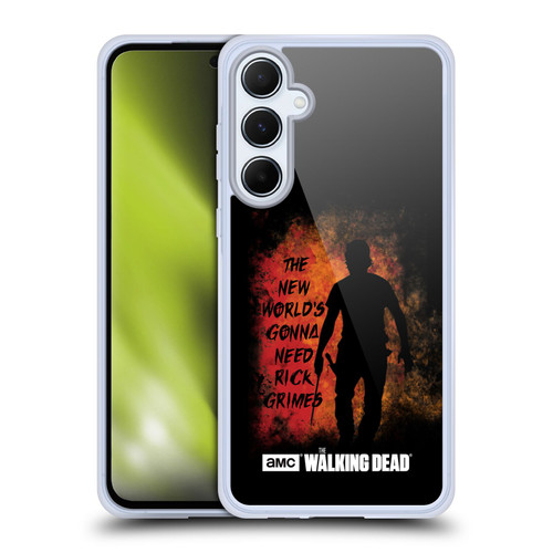 AMC The Walking Dead Typography Gonna Need Rick Soft Gel Case for Samsung Galaxy A55 5G