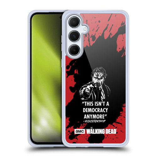 AMC The Walking Dead Typography Ricktatorship Soft Gel Case for Samsung Galaxy A55 5G