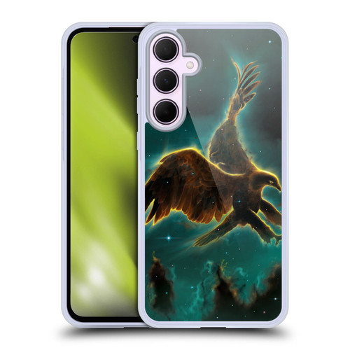 Vincent Hie Animals Eagle Galaxy Soft Gel Case for Samsung Galaxy A35 5G