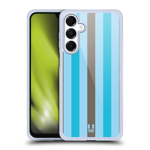Head Case Designs Vertical Stripes Choco Bubblegum Soft Gel Case for Samsung Galaxy A16 5G & MagSafe