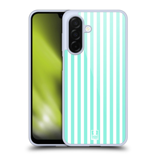 Head Case Designs Vertical Stripes Mint Soft Gel Case for Samsung Galaxy A26 5G