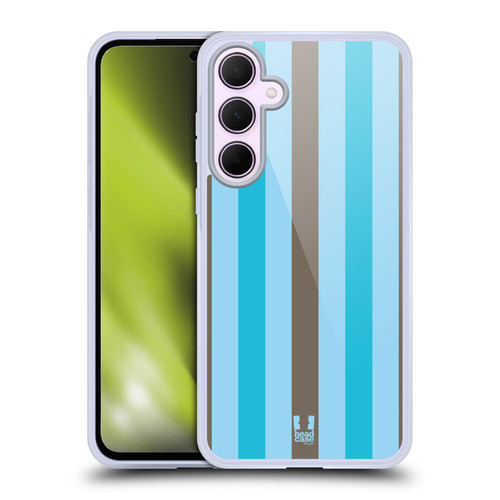 Head Case Designs Vertical Stripes Choco Bubblegum Soft Gel Case for Samsung Galaxy A35 5G