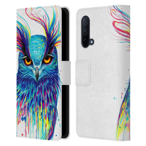 Pixie Cold Animals Into The Blue Leather Book Wallet Case Cover For OnePlus Nord CE 5G
