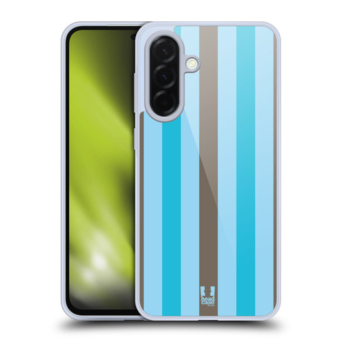Head Case Designs Vertical Stripes Choco Bubblegum Soft Gel Case for Samsung Galaxy A36 5G