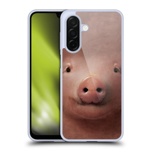 Vincent Hie Big Face Animals Pig Soft Gel Case for Samsung Galaxy A26 5G