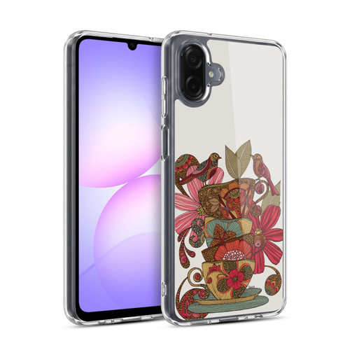 Valentina Birds Teacups Soft Gel Case for Samsung Galaxy A07 4G