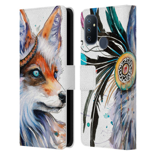 Pixie Cold Animals Fox Leather Book Wallet Case Cover For OnePlus Nord N100