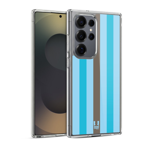 Head Case Designs Vertical Stripes Choco Bubblegum Soft Gel Case for Samsung Galaxy S25 Ultra & MagSafe