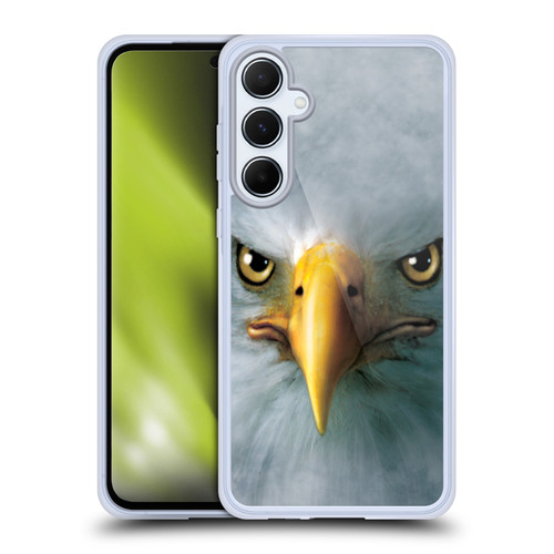 Vincent Hie Big Face Animals Eagle Soft Gel Case for Samsung Galaxy A55 5G