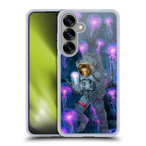 Vincent Hie Cosmic Wonder Jellyfish Astronaut Soft Gel Case for Samsung Galaxy S25+ & MagSafe
