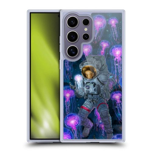 Vincent Hie Cosmic Wonder Jellyfish Astronaut Soft Gel Case for Samsung Galaxy S25 Ultra & MagSafe
