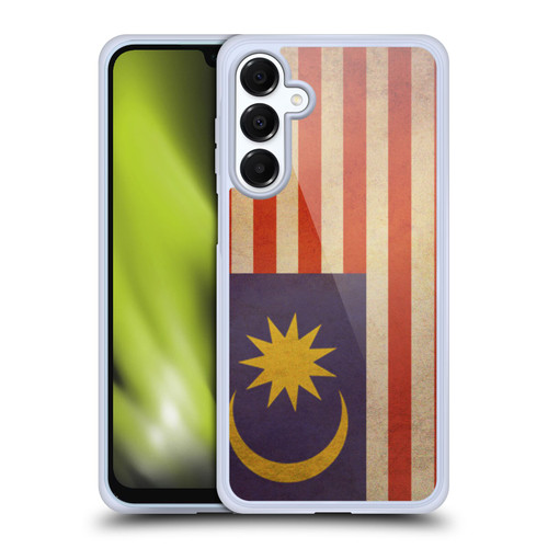 Head Case Designs Vintage Flags Set 5 Malaya Malayan Soft Gel Case for Samsung Galaxy A16 5G & MagSafe