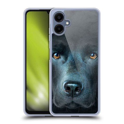 Vincent Hie Big Face Dogs Black Labrador Soft Gel Case for Samsung Galaxy A06 4G / 5G