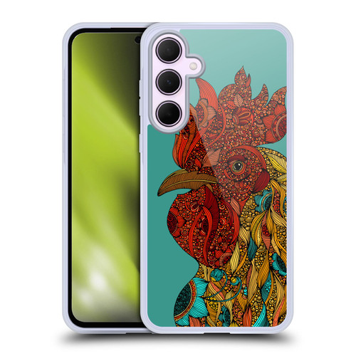 Valentina Birds Rooster Soft Gel Case for Samsung Galaxy A35 5G