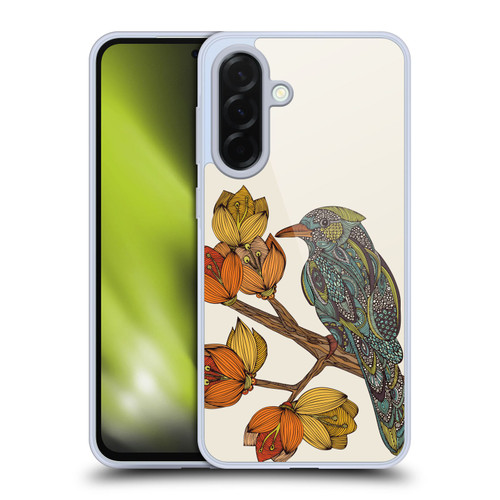 Valentina Birds Autumn Flower Doodle Soft Gel Case for Samsung Galaxy A36 5G
