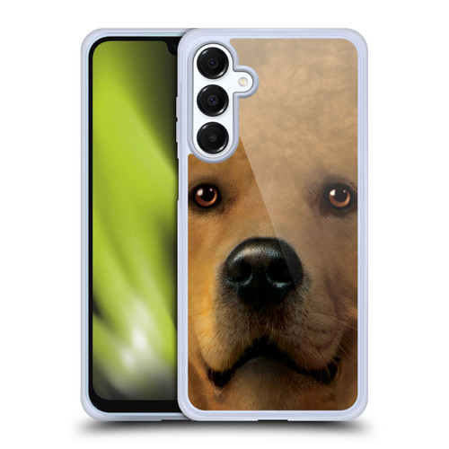 Vincent Hie Big Face Dogs Golden Retriever Soft Gel Case for Samsung Galaxy A16 5G & MagSafe
