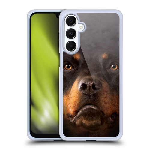Vincent Hie Big Face Dogs Rottweiler Soft Gel Case for Samsung Galaxy A16 5G & MagSafe