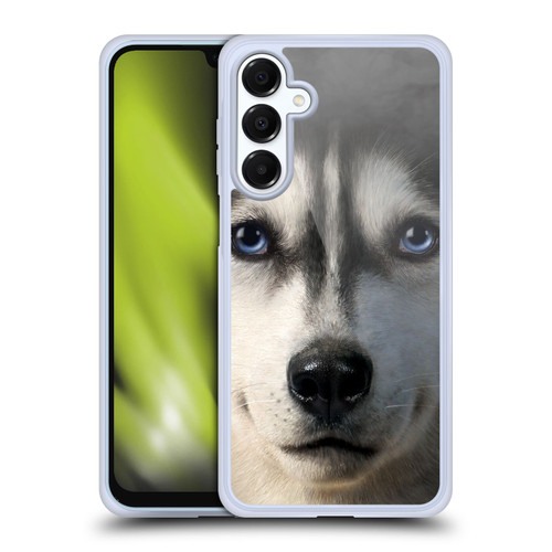 Vincent Hie Big Face Dogs Siberian Husky Soft Gel Case for Samsung Galaxy A16 5G & MagSafe