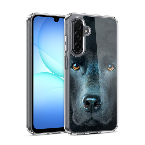 Vincent Hie Big Face Dogs Black Labrador Soft Gel Case for Samsung Galaxy A17 4G / 5G