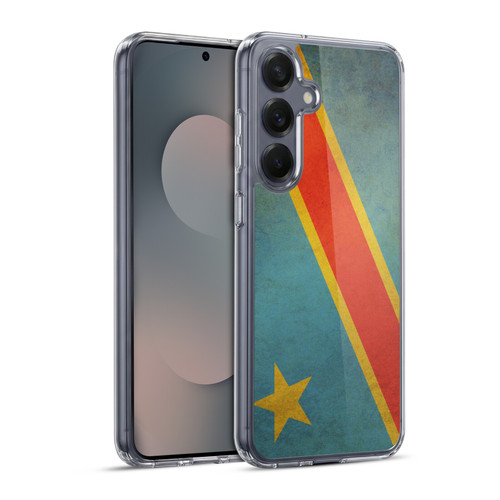 Head Case Designs Vintage Flags Set 5 Democratic Republic Of The Congo Congolese Soft Gel Case for Samsung Galaxy S25+ & MagSafe