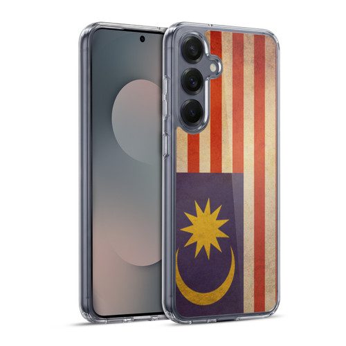 Head Case Designs Vintage Flags Set 5 Malaya Malayan Soft Gel Case for Samsung Galaxy S25+ & MagSafe