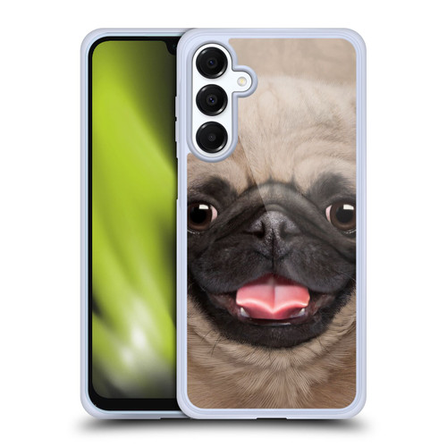 Vincent Hie Big Face Puppies Pug Soft Gel Case for Samsung Galaxy A16 5G & MagSafe
