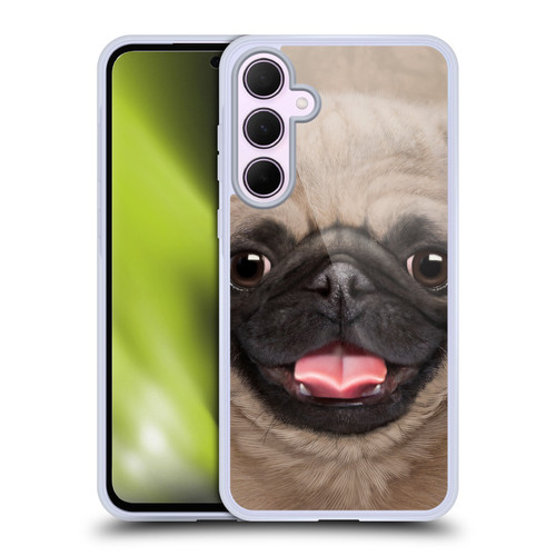 Vincent Hie Big Face Puppies Pug Soft Gel Case for Samsung Galaxy A35 5G