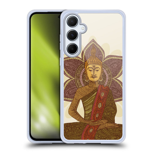 Valentina Symbols Illustration Sitting Buddha Soft Gel Case for Samsung Galaxy A55 5G