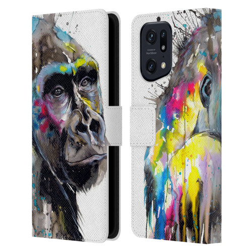 Pixie Cold Animals I See The Future Leather Book Wallet Case Cover For OPPO Find X5 Pro