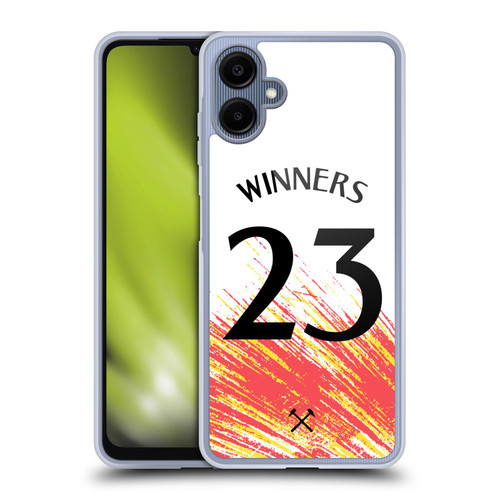 West Ham United FC 2023 Winners Third Kit Soft Gel Case for Samsung Galaxy A06 4G / 5G